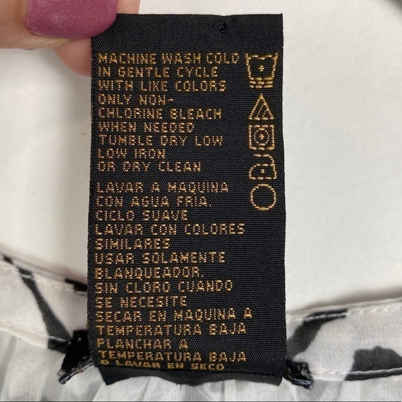 Grace Elements Chevron Striped Button Down Blouse - Picture 14 of 14